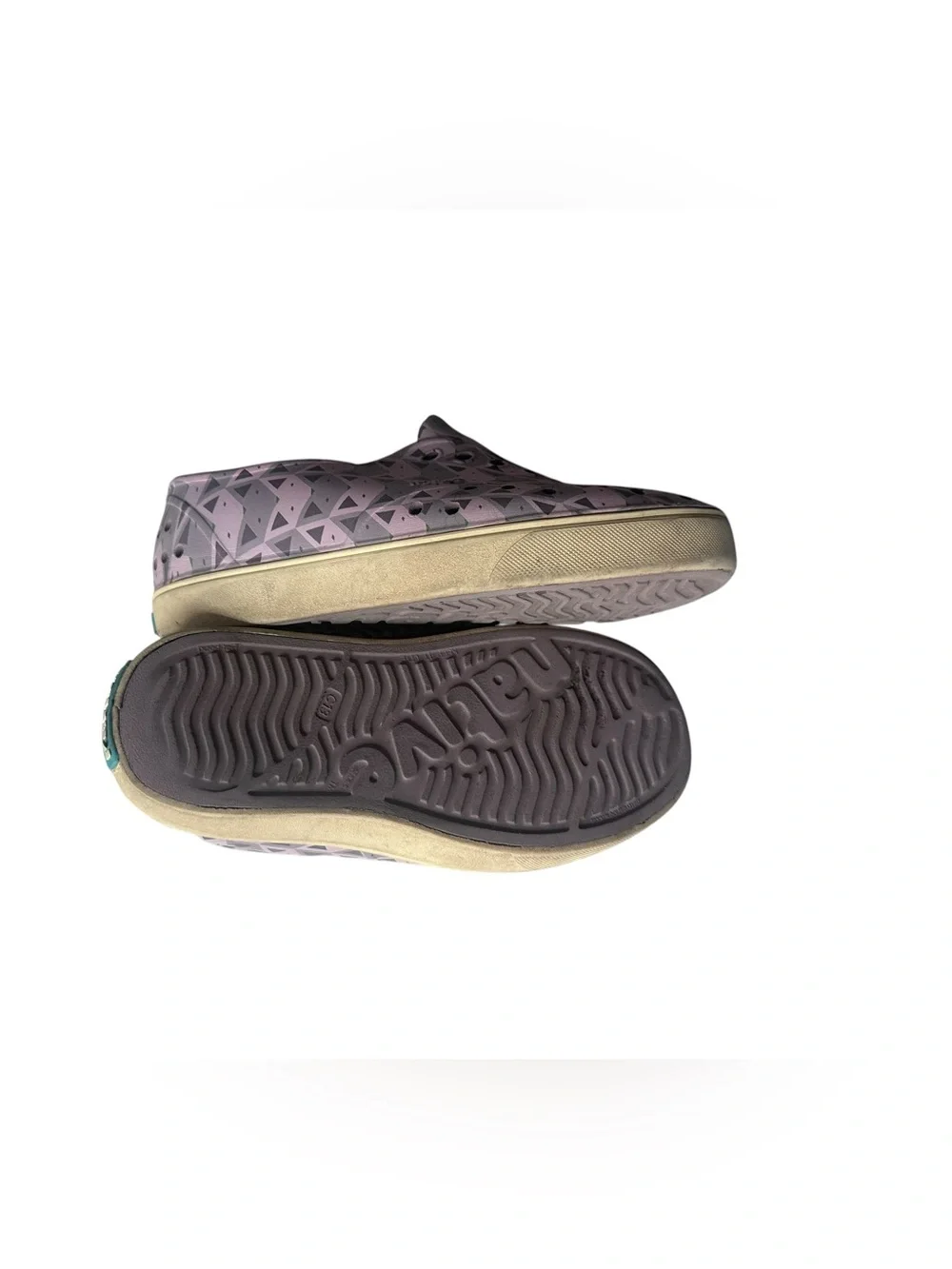 Native Shoes Jefferson Slip-On Purple‎ Pink Fox Print Toddler Size 13